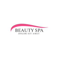 spa beauty logo layout design
