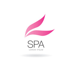 spa beauty logo layout design