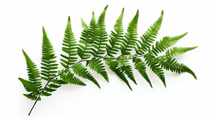 Fern Leaf : Peacock fern leaves isolated on white background