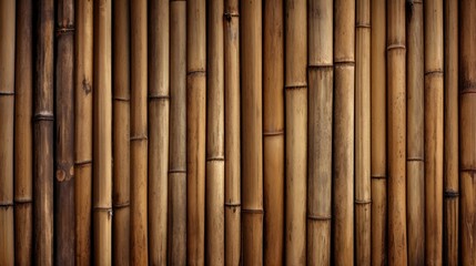 Fototapeta premium Nostalgic Elegance: Vintage wooden texture with bamboo boards adds a touch of rustic allure to your designs