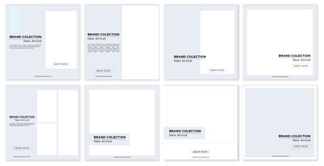 SET SALE SOCIAL TAMPLATE BLUE BACKGROUND