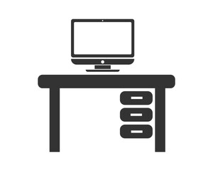 office icon. Workplace set background vector ilustration.