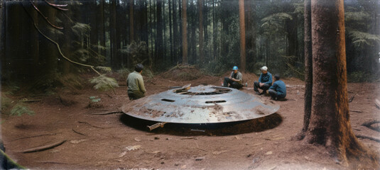 Top Secret Archive Vintage Film Photography of a UFO's Wreck in Brazil 1983
