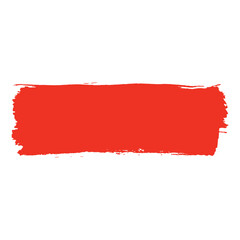 red ink paint brush stroke