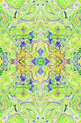 Antique illustration. Paisley vintage floral motif ethnic seamless background, Printable colors abstract lace pattern for Textile and Digital Print design - Illustration