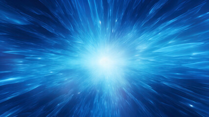 Fototapeta na wymiar abstract blue background. fractal explosion star with gloss and lines.