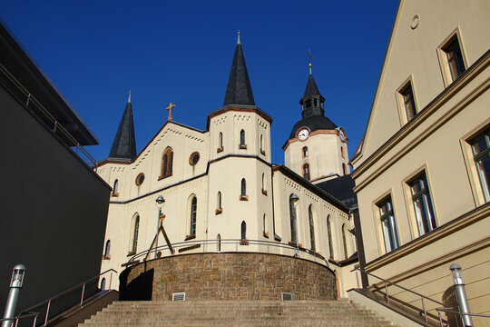 Saint Martin Church in Meerane, a town in the Zwickau district of Saxony, Germany