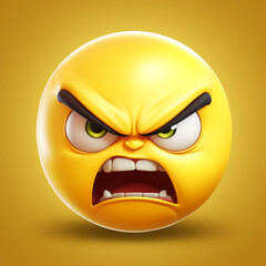 Angry smile emoji.