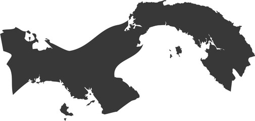 Panama Map Flat Icon pictogram symbol visual illustration