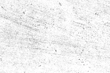 Fotobehang Abstract dusty and grungy scratch texture material or surface. The particles of charcoal splatted on white background. black dust particles explode isolated on white background © Jennyfer