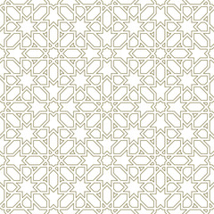 Seamless geometric pattern in arabic style