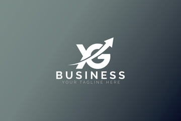 Abstract Business Arrow And Letter X G Logo Template