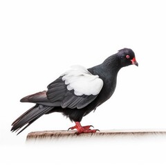 Obraz premium Pigeon guillemot bird isolated on white background.