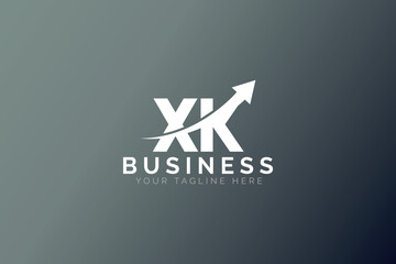 Fototapeta premium Abstract Business Arrow And Letter X K Logo Template