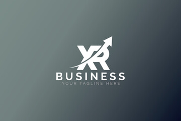 Abstract Business Arrow And Letter X R Logo Template
