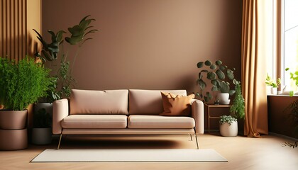 New minimalist living room interior 2024