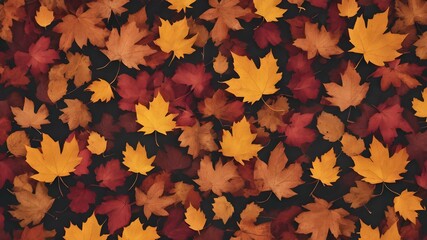 autumn leaves pattern background