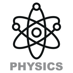 Physics and Atom Icon.