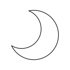 Crescent Moon Icon For Logo And More