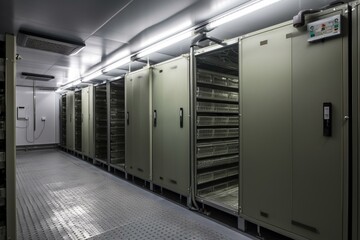 Chilled storage room. Generative AI