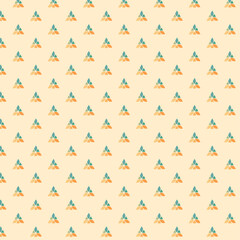 Abstract background of mid century geometric retro design in 1970s Hippie Retro style. Vector seamless pattern ready to use for cloth, textile, wrap and other.