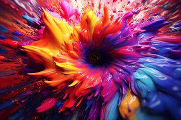 abstract flower, Generative AI