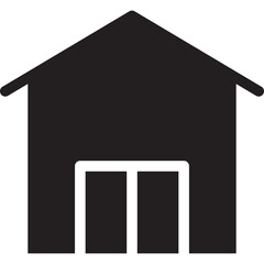 Home icon flat vector illustration