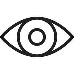 Visible icon flat vector illustration