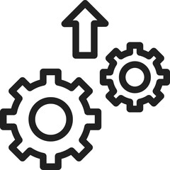 Update icon flat vector illustration