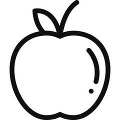 Apple icon flat vector illustration