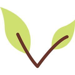 Herb icon flat vector illustration