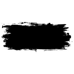 black ink paint brush stroke