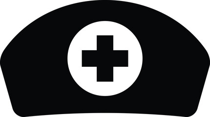 Nurse hat icon in trendy style isolated on white background
