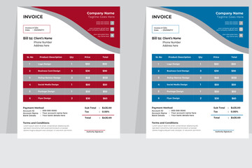 Modern Exclusive Business Invoice Template 