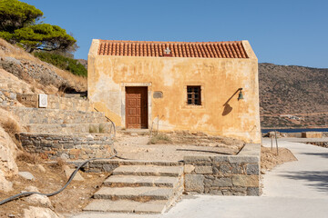 Fototapeta premium Church of Agios Georgios, Spinalonga Island, Crete, Greece.