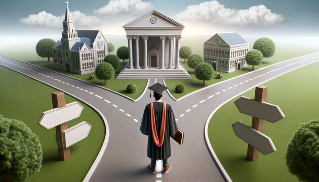 Education vs. Financial Burden: student on the crossroad