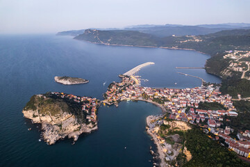 Beautiful Aerial view of Amasra in Bartin Turkey