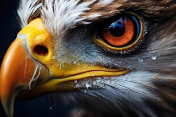 Poster An intimate view of the keen eye of a majestic eagle up close © Ivy