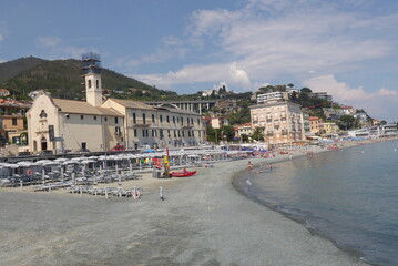 view of the town, Varazze, Italy