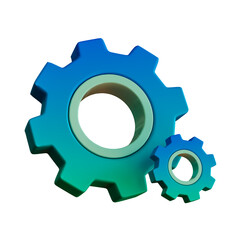 Gear Creativity  Concept Icon Isolated 3d render illustration