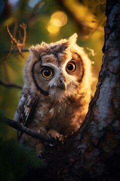 Mesmerizing Owl Portrait - AI Generated
