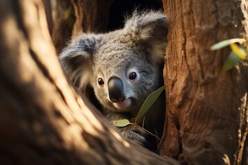 Captivating Koala Portrait - AI Generated