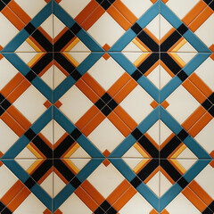 Ceramic tile colorful background repeat pattern 