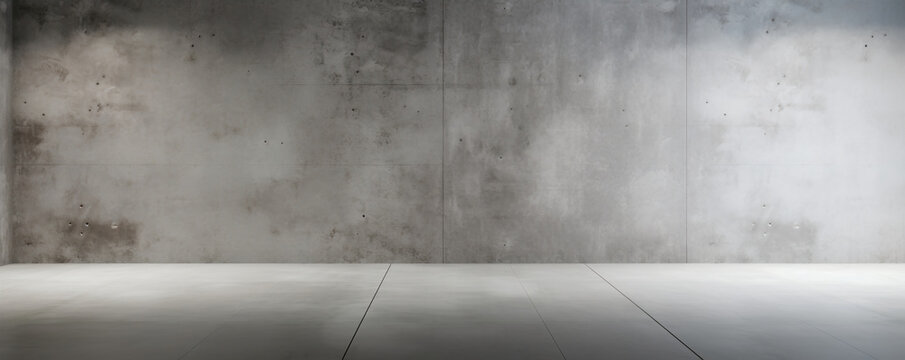 concrete wall with concrete floor © PK