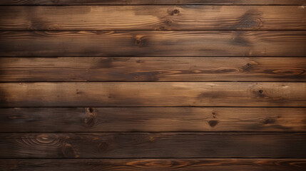 Fototapeta premium A grunge-style, rustic brown wooden timber texture, ideal for wall, floor, or table backgrounds.