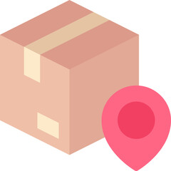 Obraz premium Logistics pin icon