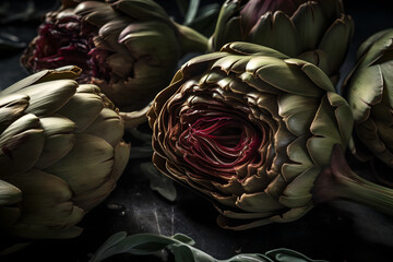 Obraz premium Artichokes, A close up of An amazing vegetable and food product 