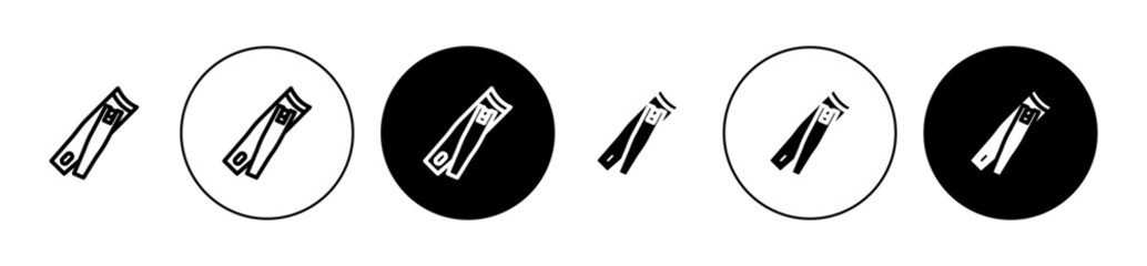 Clippers symbol set. Nail scissors icon for ui designs.