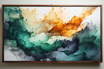 Colorful explosion painting