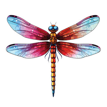 recommend clip art: Hand Drawn Flat Color Dragonfly Illustration
                    
